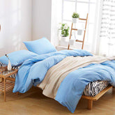 Luxury Sky Blue Duvet Set